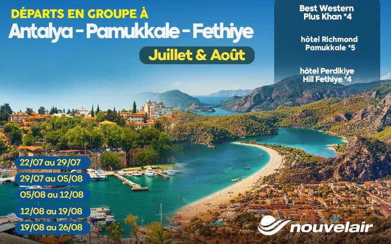Séjour combiné Antalya - Pamukkale - Fethiye